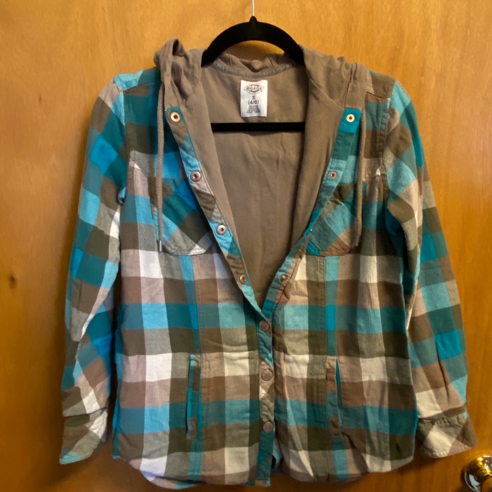 Dickies Hooded Plaid Jacket